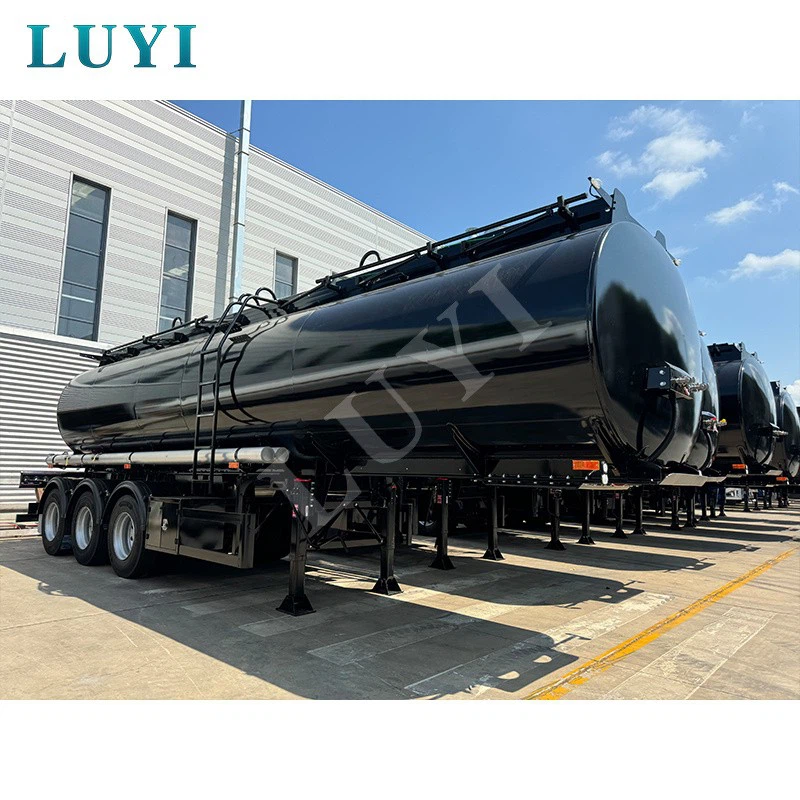 3 Axle 4 Compartment 45 Cubic Fuel Tank Semi Trailer