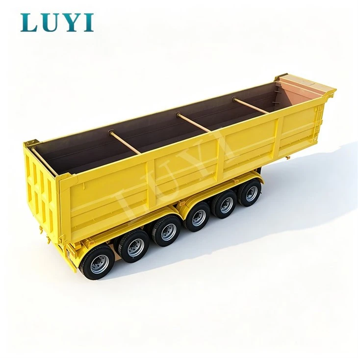 6 Axle Heavy Load Rear Tipper Semi Trailer For Bulk Goods Hauling high quality