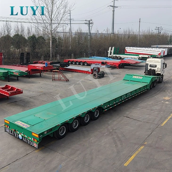 Heavy Duty Four Axle Low Bed Trailer manufacturers