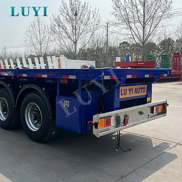 Four Axle Flatbed For Cargo Haulage high quality